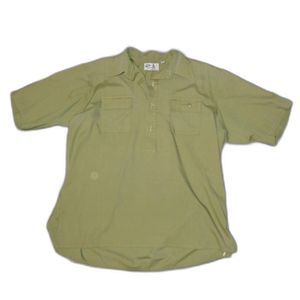 The Bum Shirt by Manhattan XL 17 171/2 Split Pea Green MCM Button Shirt Vintage